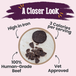 Beef Crumbles Cat Treats | High Protein Treats for Cats