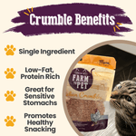 Chicken Crumbles Cat Treats | Single-Ingredient Treats for Cats