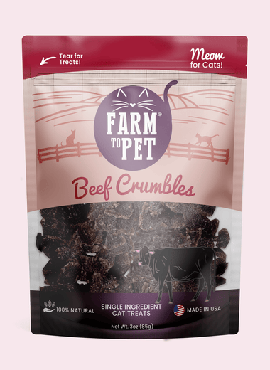 Beef Crumbles Cat Treats | High Protein Treats for Cats