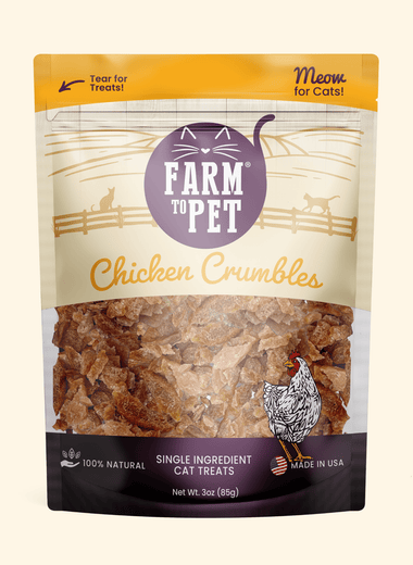 Chicken Crumbles Cat Treats | Single-Ingredient Treats for Cats