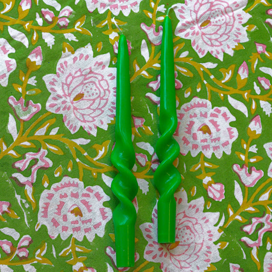 Forest Fern Twisted Candles – Case of 20