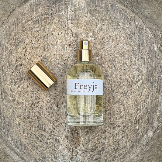 Freyja - warm amber, comforting tonka bean, & tranquil blueberry...