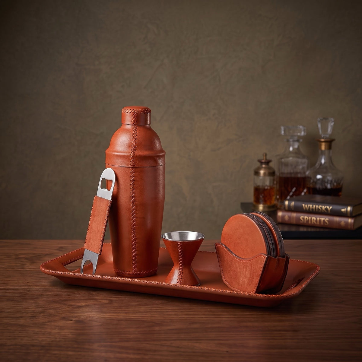Salud | The All Leather Cocktail Shaker Collection
