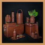 La Fiesta | Tall Leather Cooler with Handle (18Q)