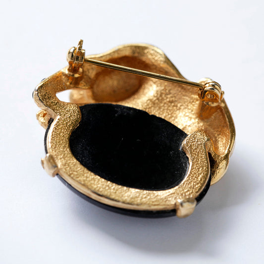 Gold Leopard Brooch&nbsp;