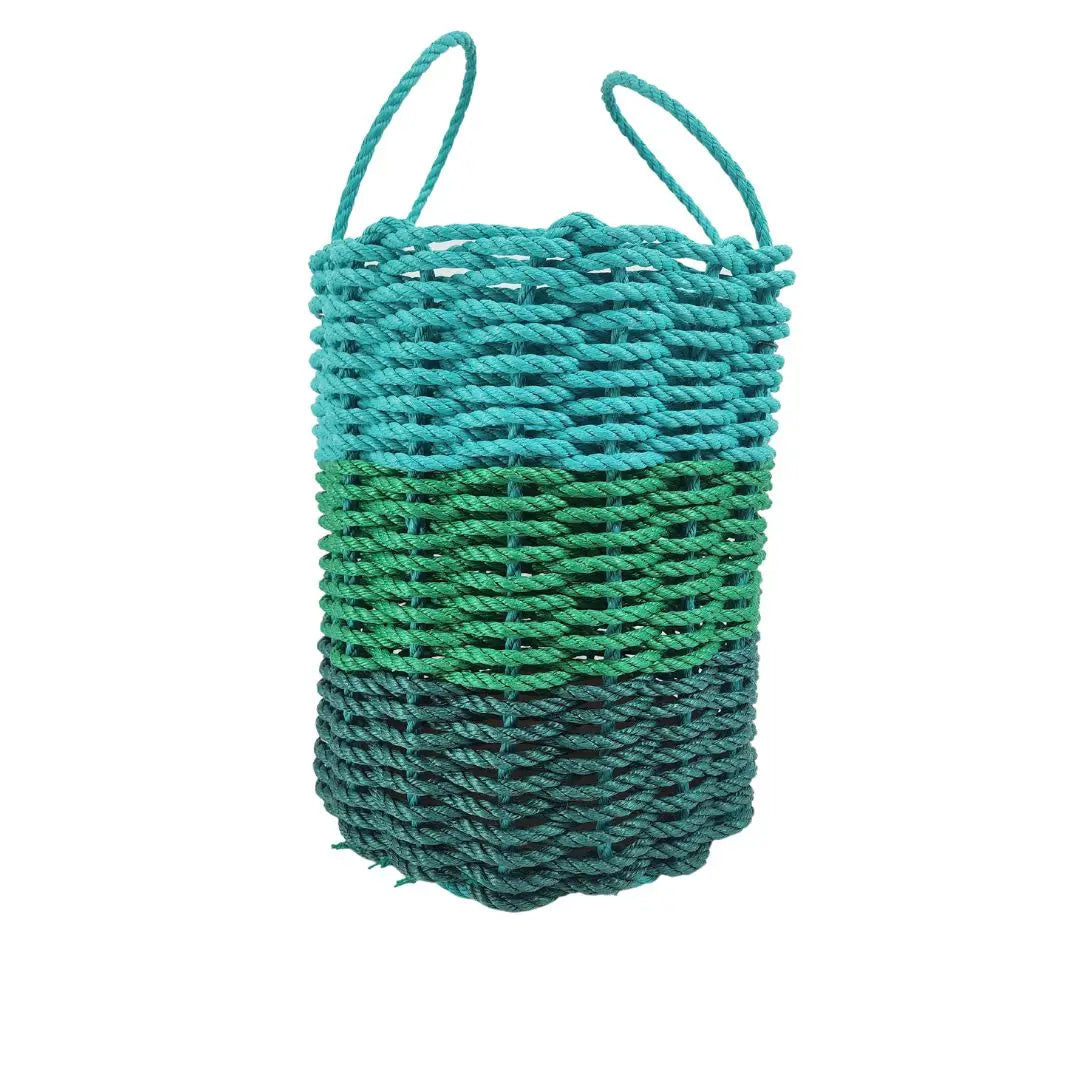 Green Ombre Rope Basket