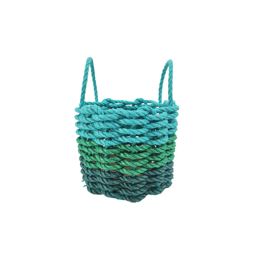 Green Ombre Rope Basket