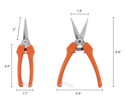 Curved, stainless steel blade, Euro-style Harvest Shear**