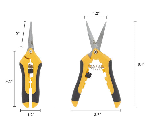 Curved, Stainless Blade Hydroponic/Micro Blade Pruner
