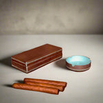 Cigarro | Cedar Wood + Leather Cigar Box