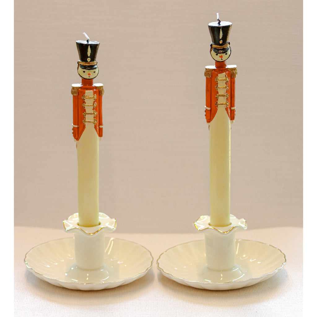 Handpainted Red Royal Guard Candle - Pack of 2