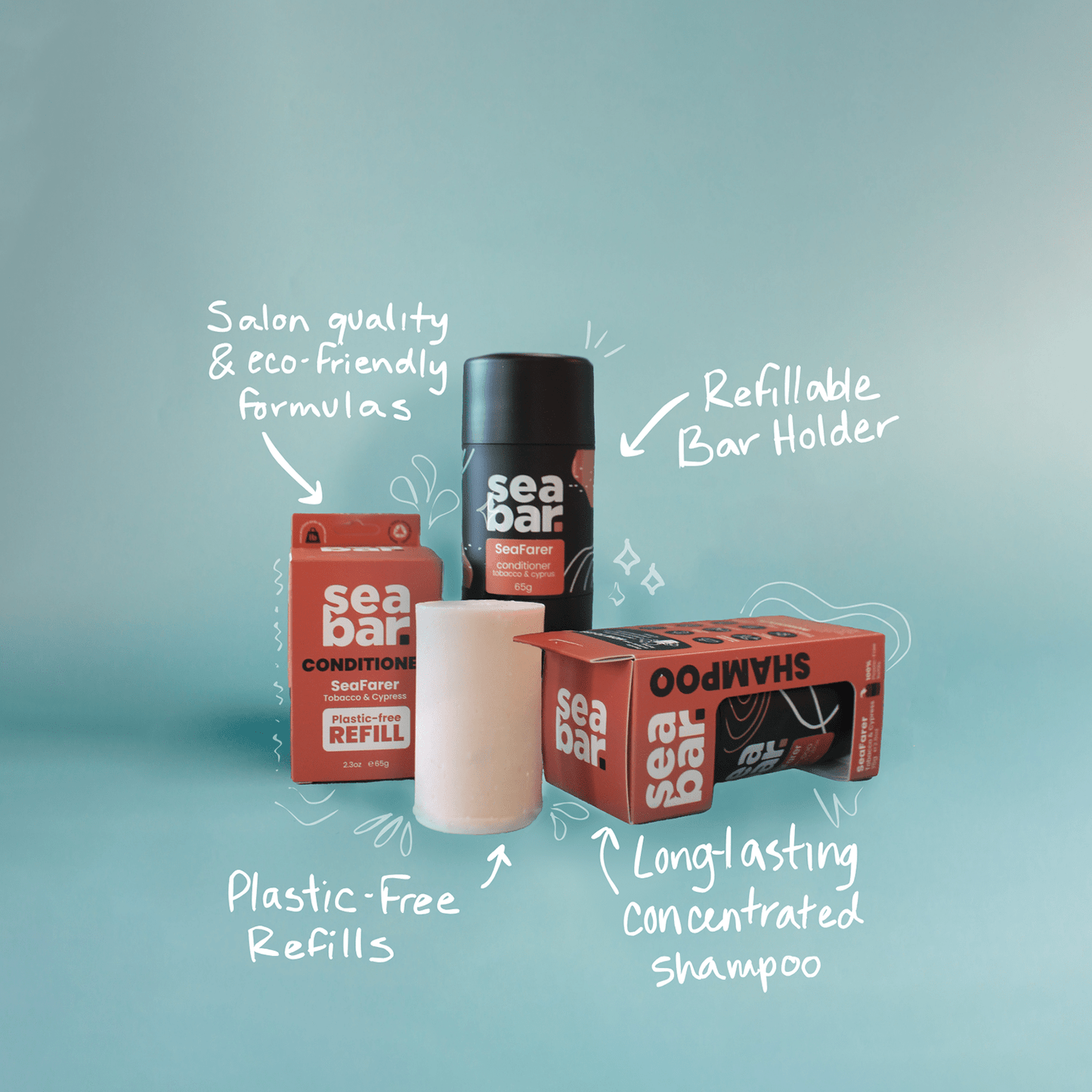 SeaFarer Shampoo Bar with natural DHT Blockers