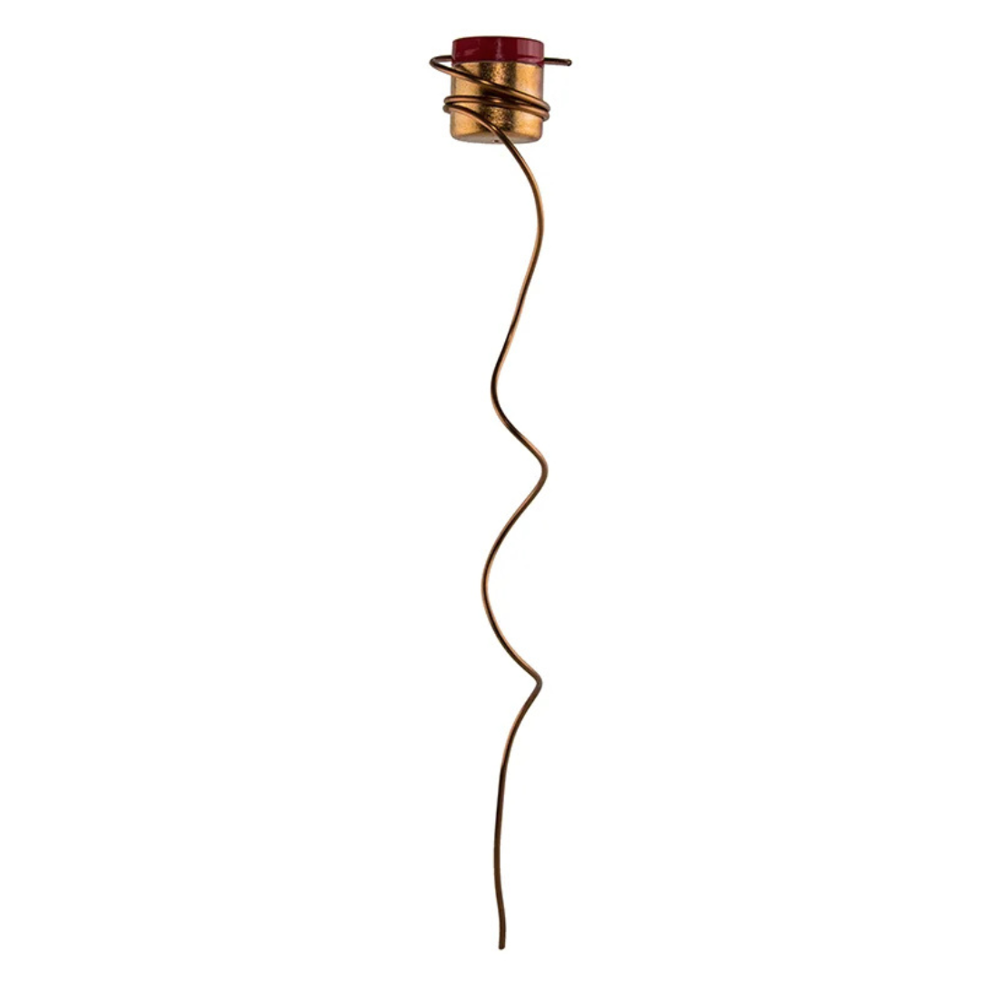 Copper Hummingbird by Nancy Biggins Flower Pot Stake Hummingbird Feeder