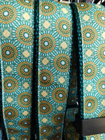 Green/Yellow Tribal Green Nylon Dog Collar MD, LG, XL, Leash