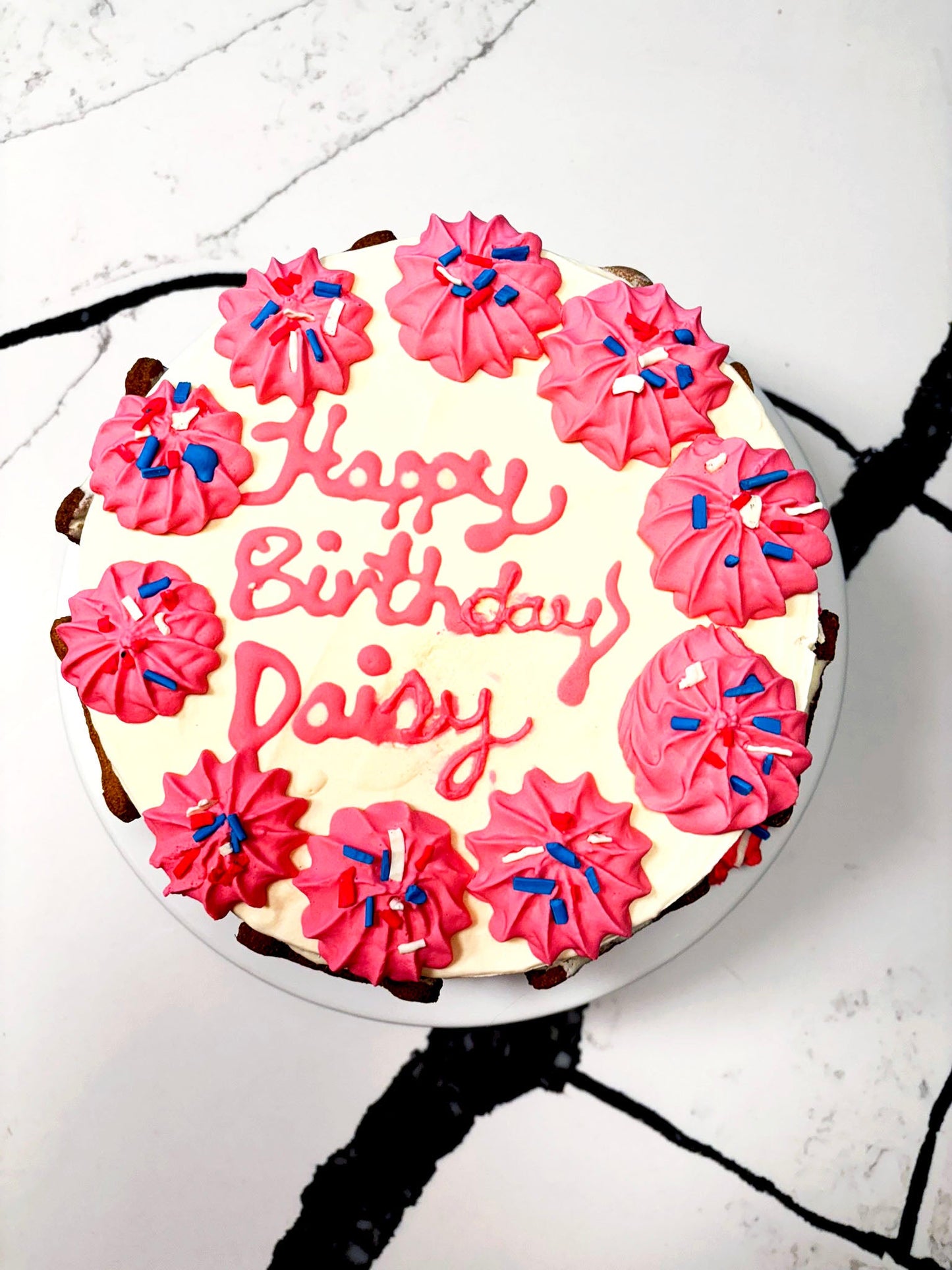 Organic Dog Birthday Cake | Peanut Butter Banana Dog Cake (Handmade in NJ)