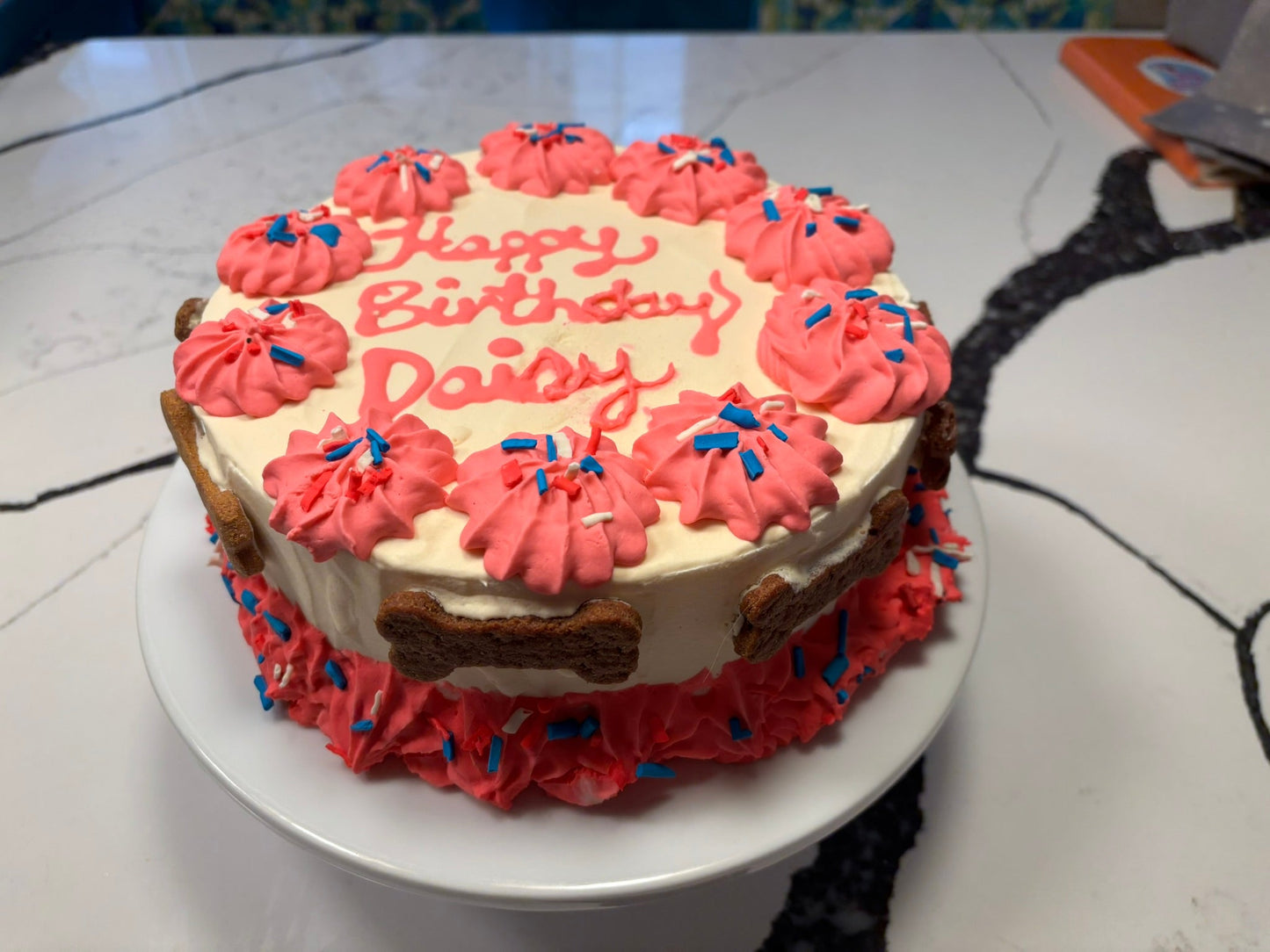 Organic Dog Birthday Cake | Peanut Butter Banana Dog Cake (Handmade in NJ)