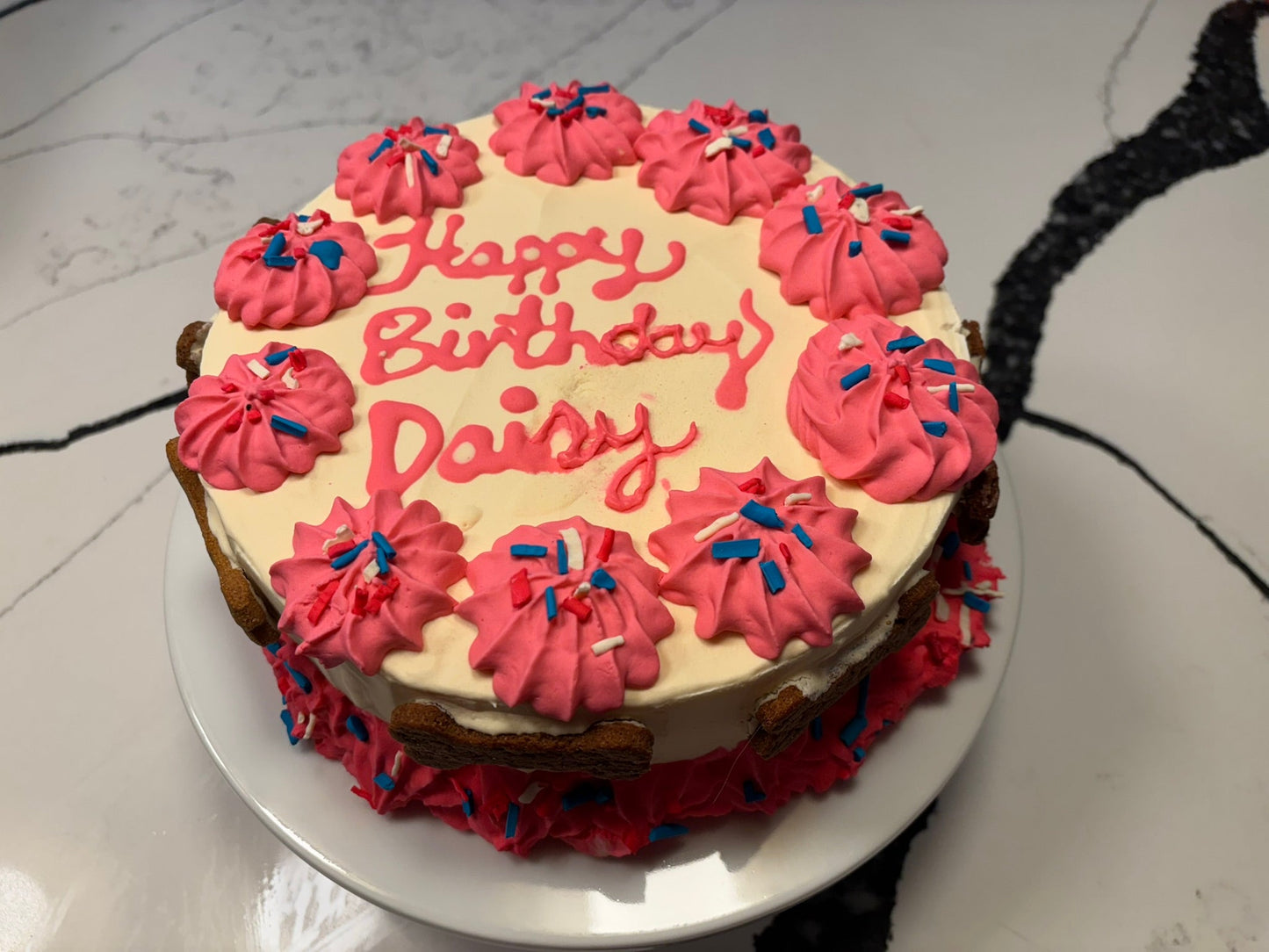 Organic Dog Birthday Cake | Peanut Butter Banana Dog Cake (Handmade in NJ)