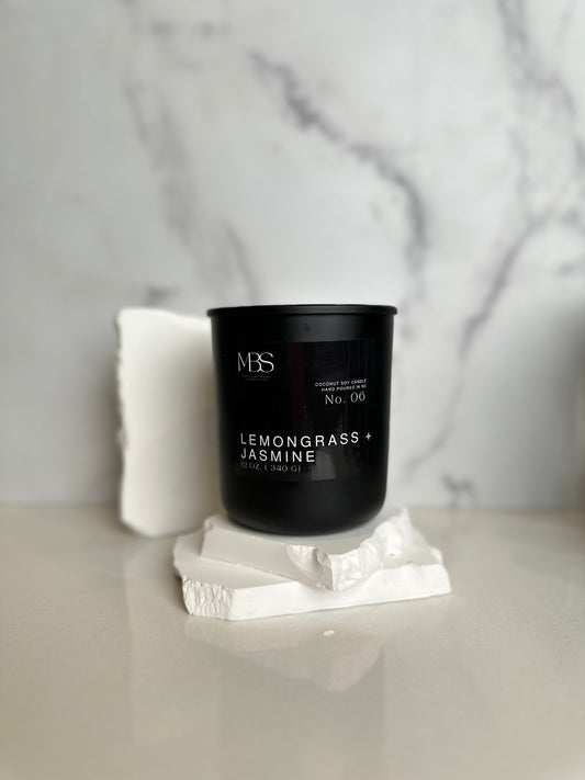 Lemongrass + Jasmine | 12oz Candle