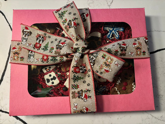 Whimiscal Organic Happy Pawlidays Christmas Dog Cookie Box