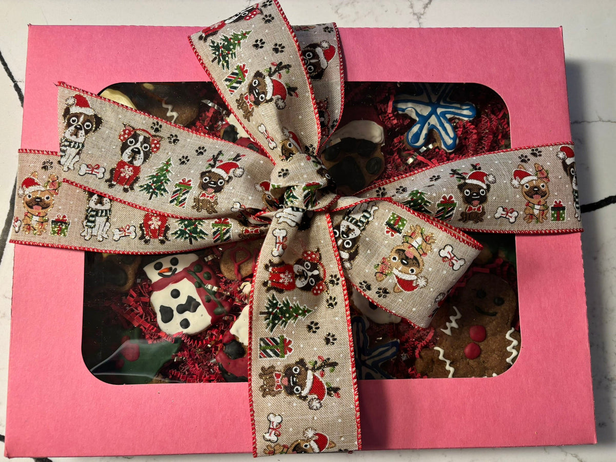 Whimiscal Organic Happy Pawlidays Christmas Dog Cookie Box