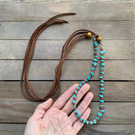 Turquoise bead Hat band