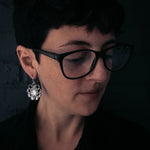 CLEARANCE Moon Phases Halo Dangle Earrings