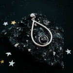 Teardrop Necklace with Authentic Raw Meteorite
