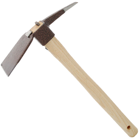 Steel Planting Hoe w/2.5-inch wide blade, 3-inch pick point & ash handle