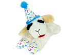 Multipet Lamb Chop w/Birthday Hat Dog Toy 10.5"
