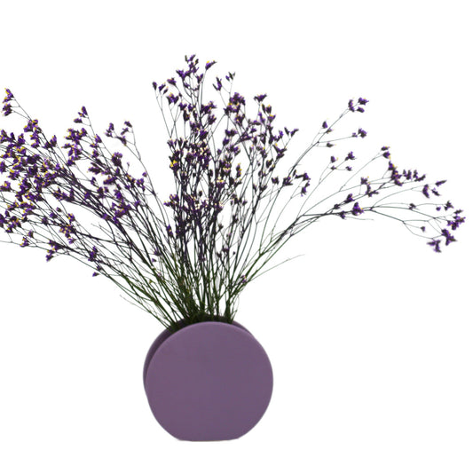 Lavender Macaroon Ceramic Vases – Pair