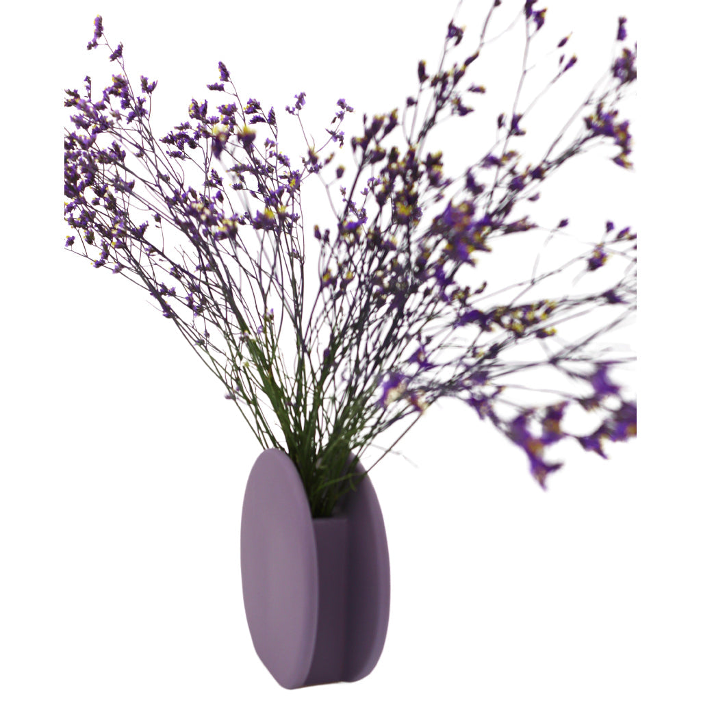 Lavender Macaroon Ceramic Vase - Pair