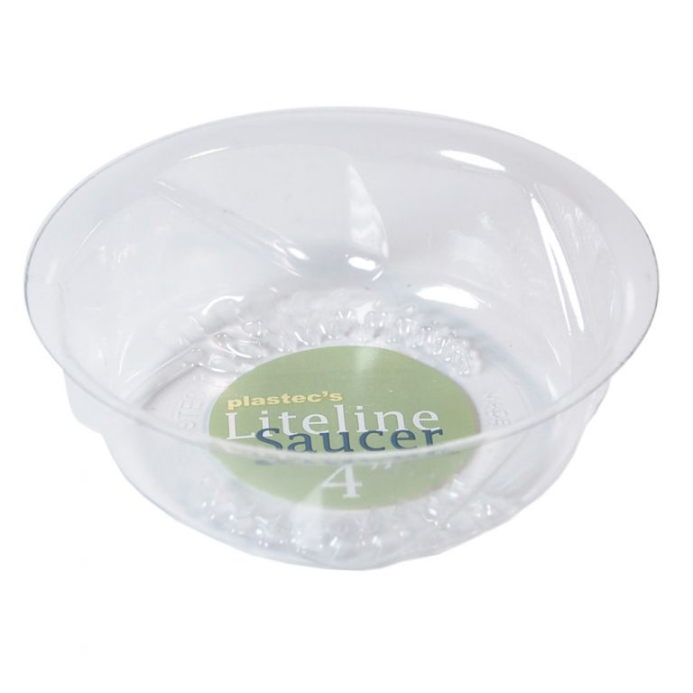 Plastec Liteline Saucer - (clear)