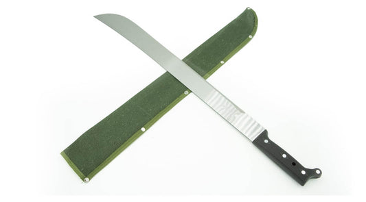 24-inch Blade Machete, PVC Handle, w/Sheath