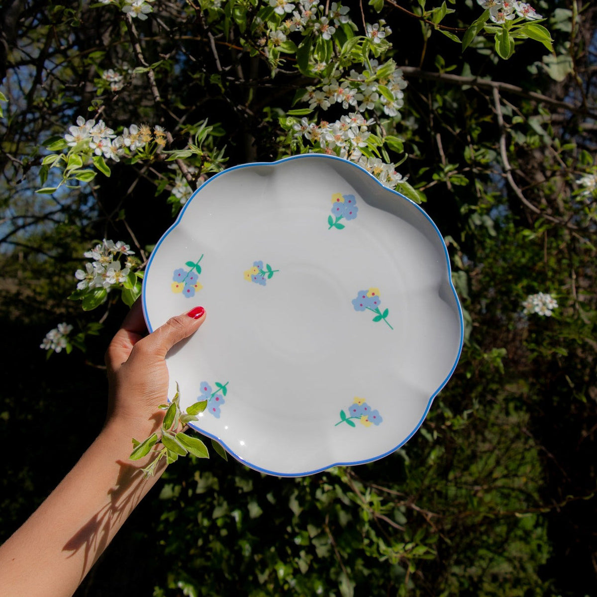 Meadow Flora Dinner Plate - Set of 4 (+1 Bonus Plate)