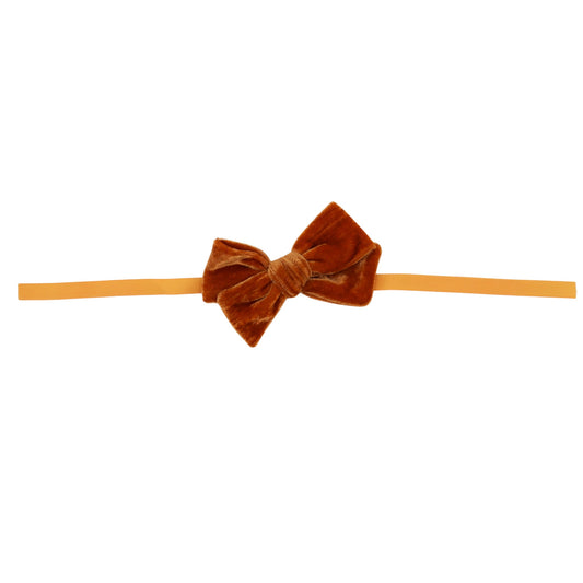 Mustard Velvet Napkin Bow Ties – Set of 6