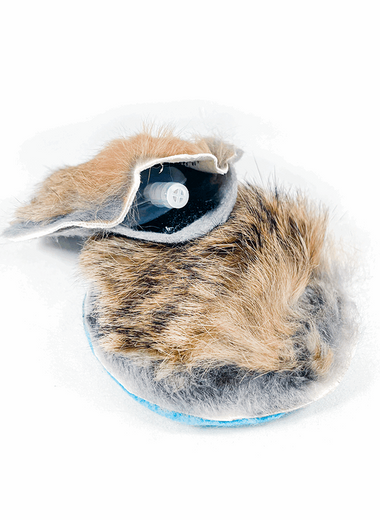 Natural Rabbit Fur Squeaker Training Rounds