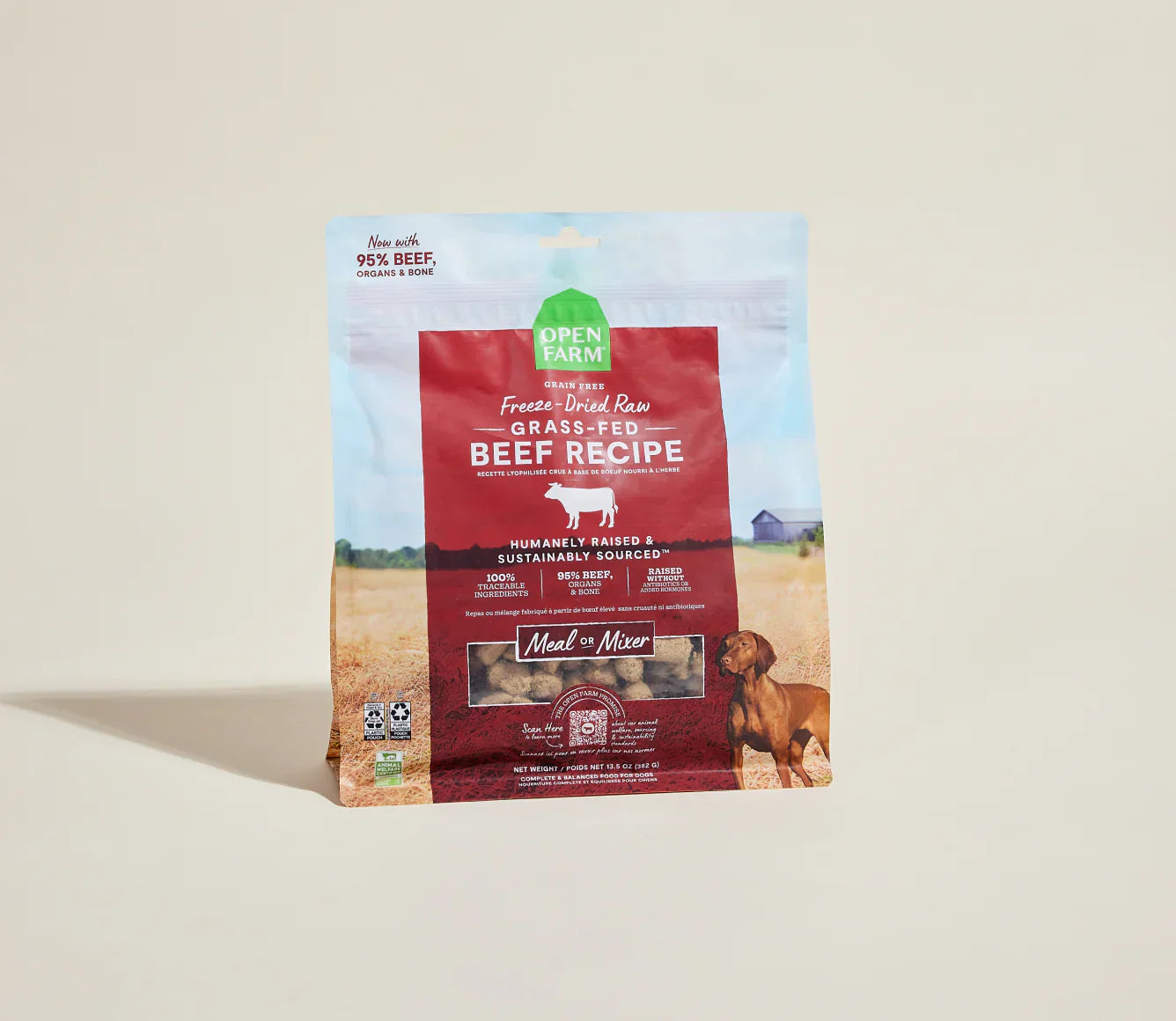 Open Farm Dog Freeze Dried Morsels Grassfed Beef (13.5oz)