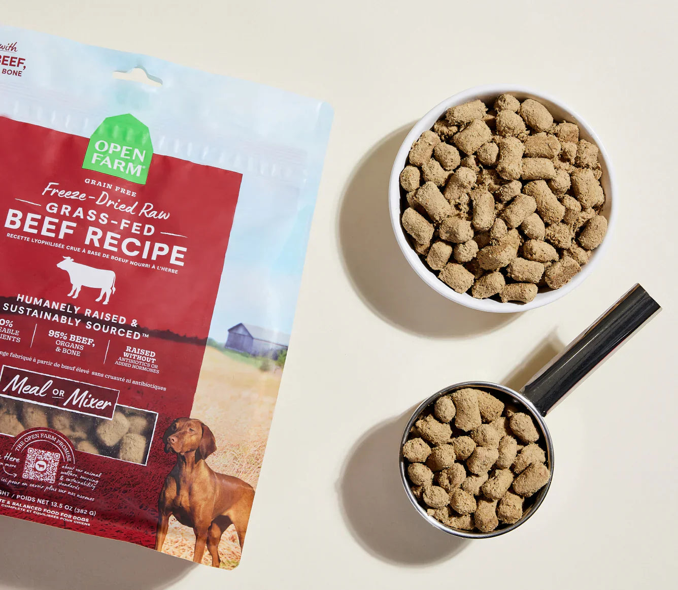 Open Farm Dog Freeze Dried Morsels Grassfed Beef (13.5oz)