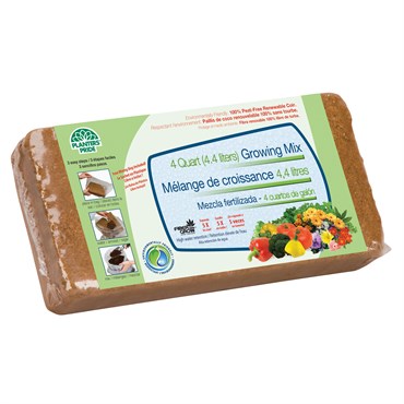 PlantBest® Compressed Coconut Coir Growing Mix - 4qt