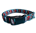 Bigfoot Sasquatch Green Nylon Dog Collar MD, LG, XL, Leash