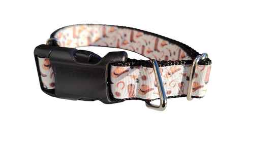 Tan Cowboy Western Wear Nylon Dog Collar