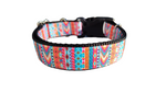 Orange Tribal Nylon Dog Collar
