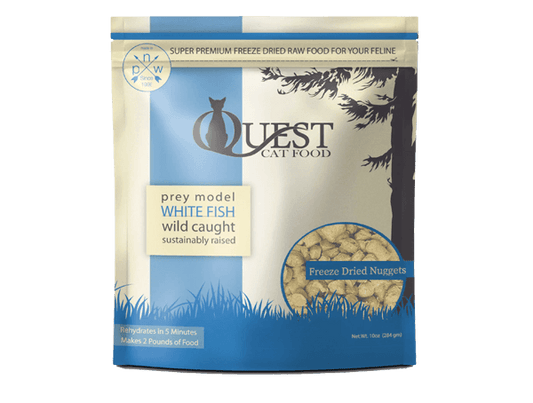 Steve's Real Food Cat Quest Freeze Dried Raw Nuggets Whitefish 10 oz