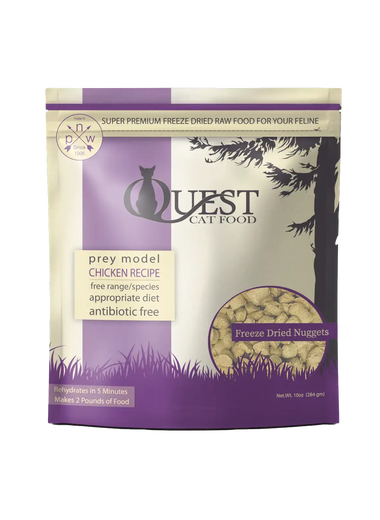 Steve's Real Food Cat Quest Freeze Dried Raw Nuggets Chicken 10 oz