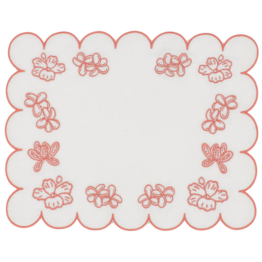 Rosette Ivory Linen Placemats – Set of 4