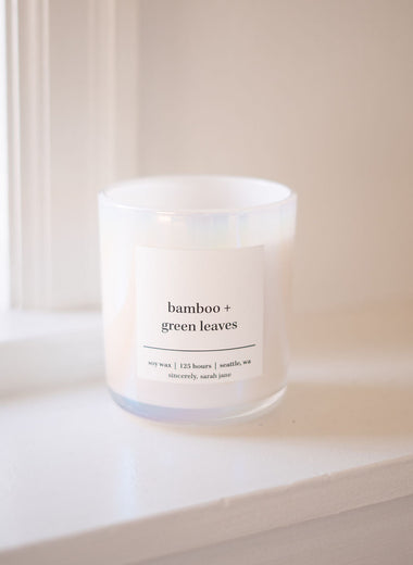 Bamboo & Green Leaves