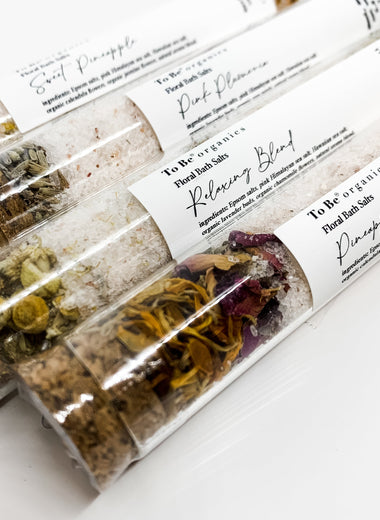 Floral Bath Salts Mini Test Tubes