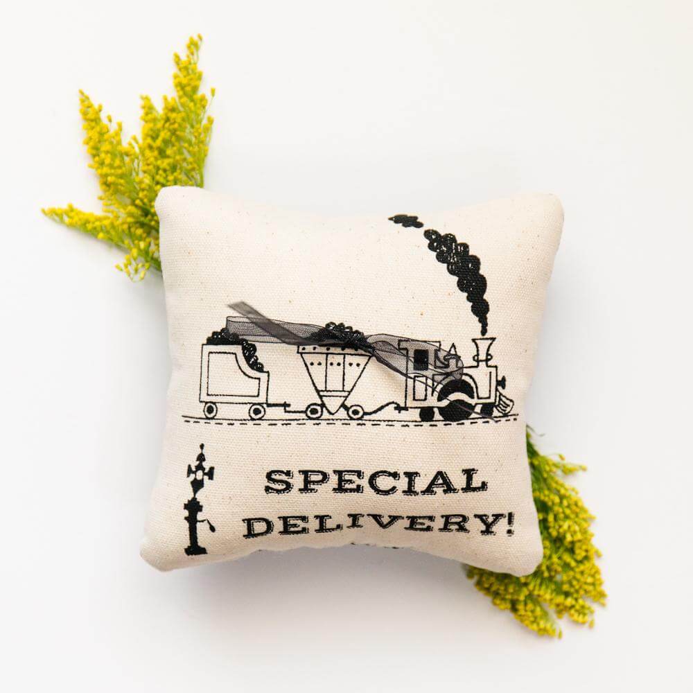 Wedding Ring Pillow: "Perfect for my dream train wedding!"