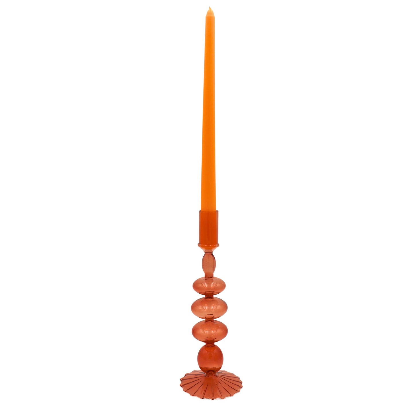 Extra Tall Mustard Taper Candle, 1 Case of 48 Packs (4 Candles per Pack)