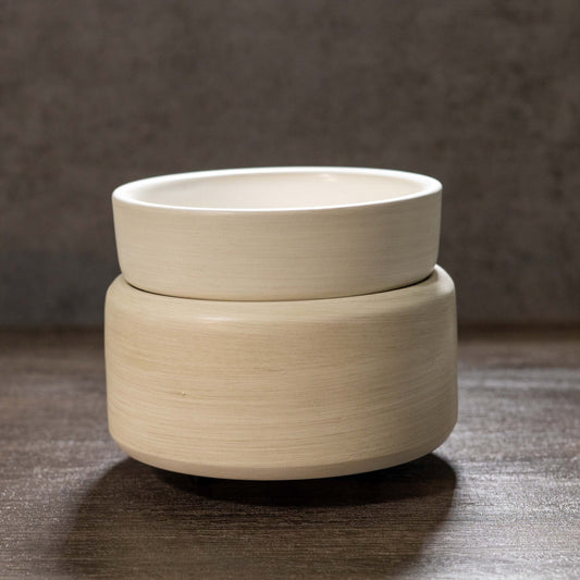 Stone Ivory 2-IN-1 Candle Warmer